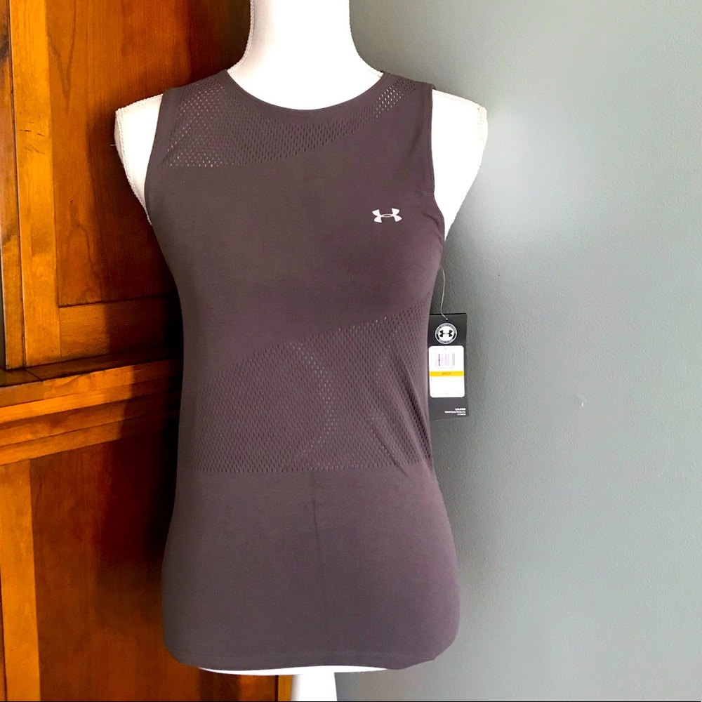Under Armor Heat Gear Plum Tank SIZE SMALL NWT